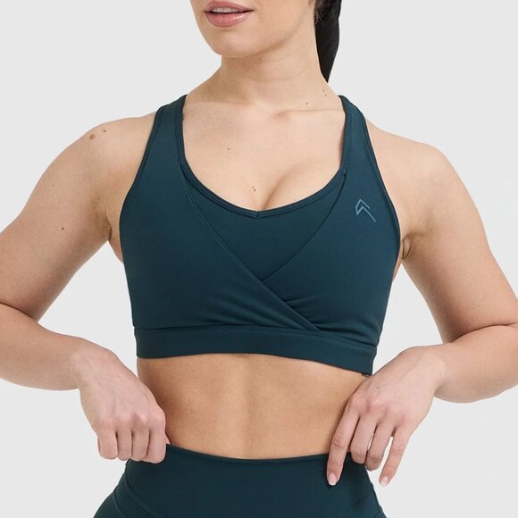 NWT Oner Active Unified Layered Sports Bra in Oil Blue - Size Small - Picture 1 of 10
